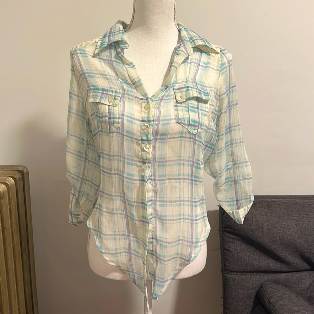 Western lace blouse